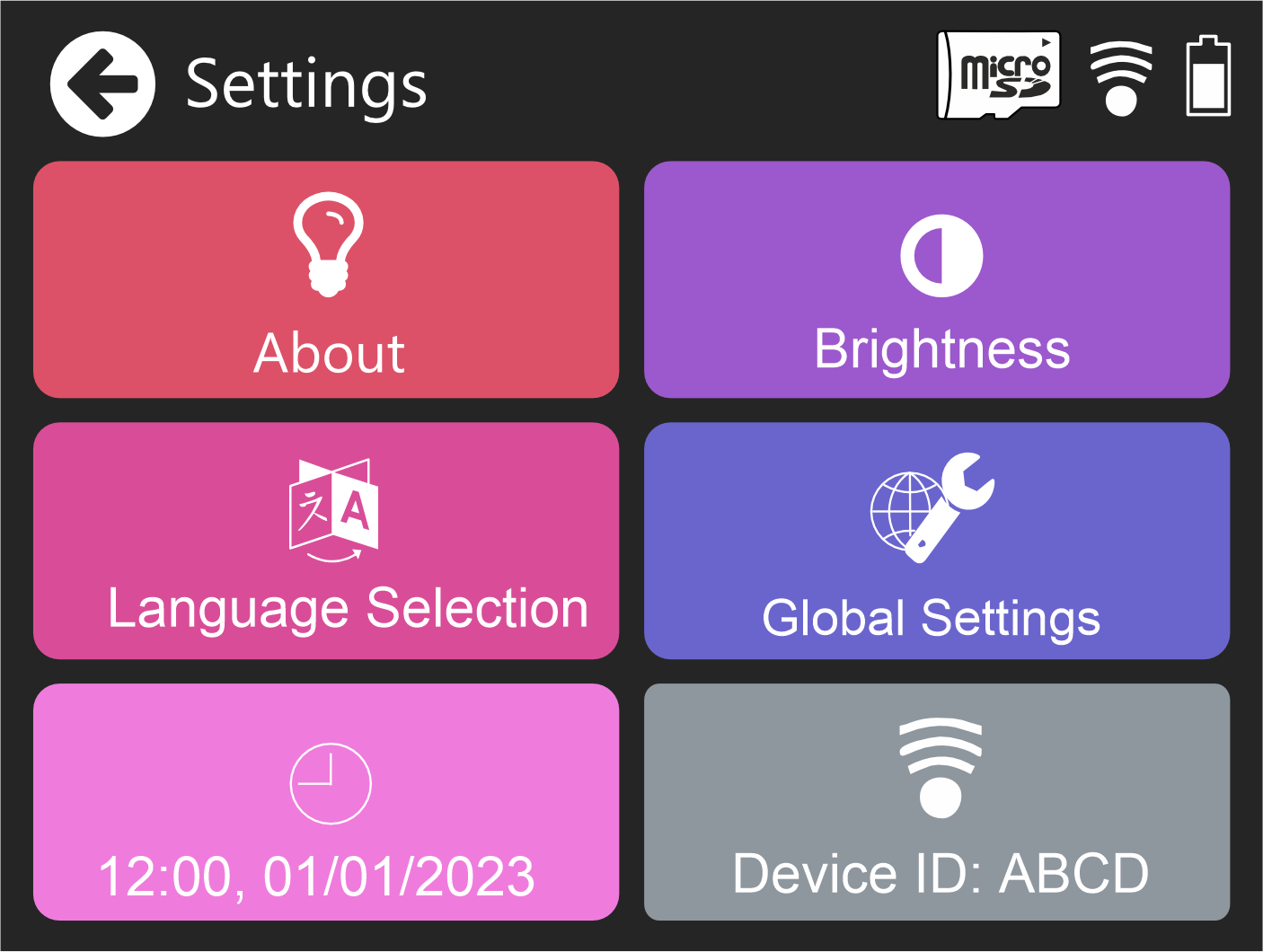 find bluetooth ID in settings